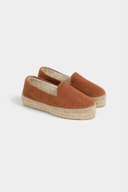 NEW MANEBI women's double sole espadrilles in terracotta